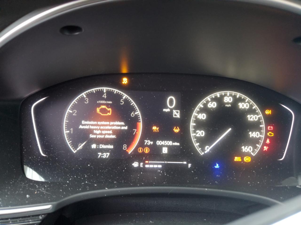 2024 HONDA CIVIC EXL VIN:19XFL1H78RE007551