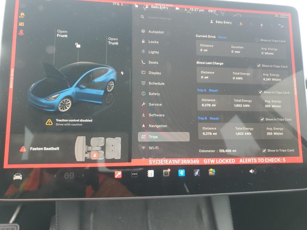 2022 TESLA MODEL 3  VIN:5YJ3E1EA1NF369349