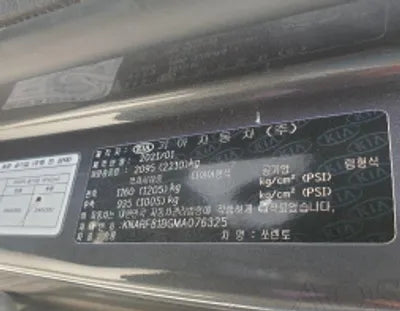 2021 Kia Sorento KNARF81BGMA076325 VIN:KNARF81BGMA076325