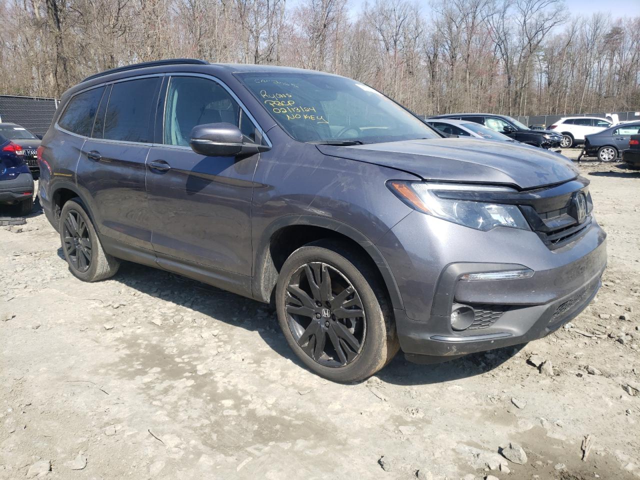 2022 HONDA PILOT SE VIN:5FNYF6H21NB072019