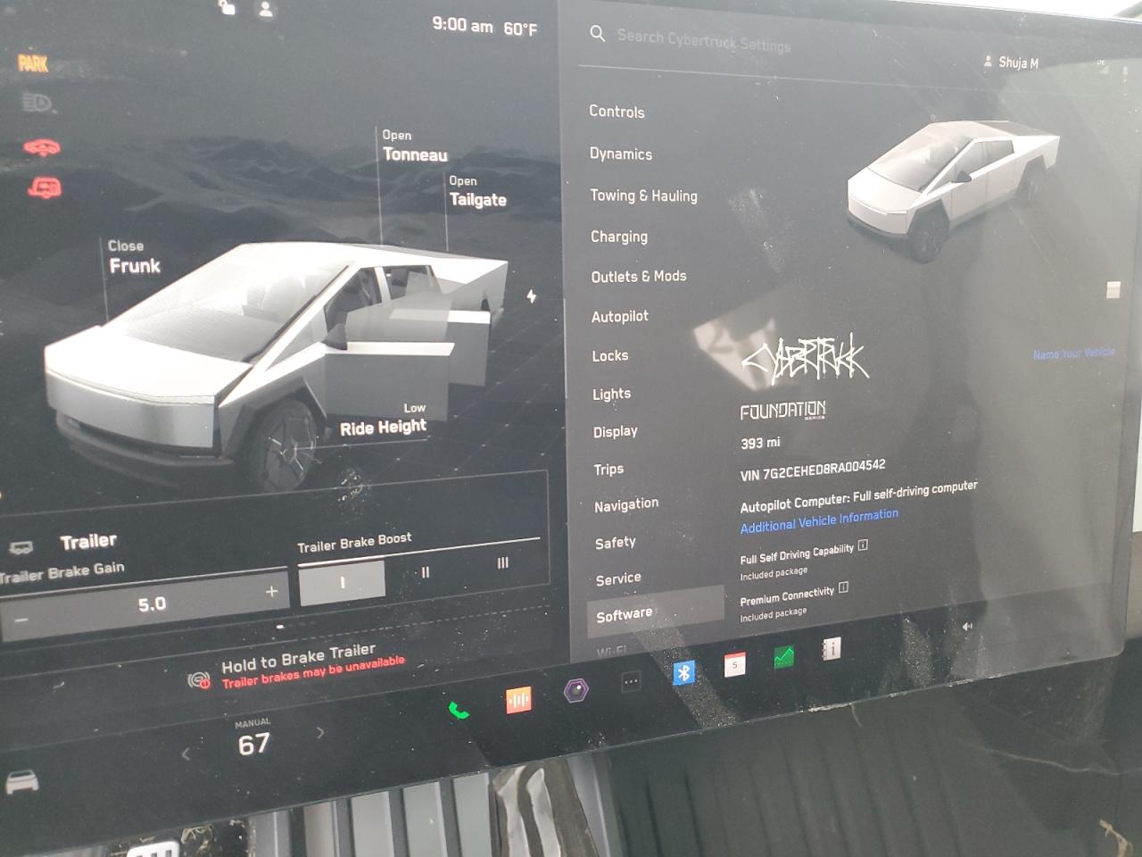 2024 TESLA CYBERTRUCK  VIN:7G2CEHED8RA004542