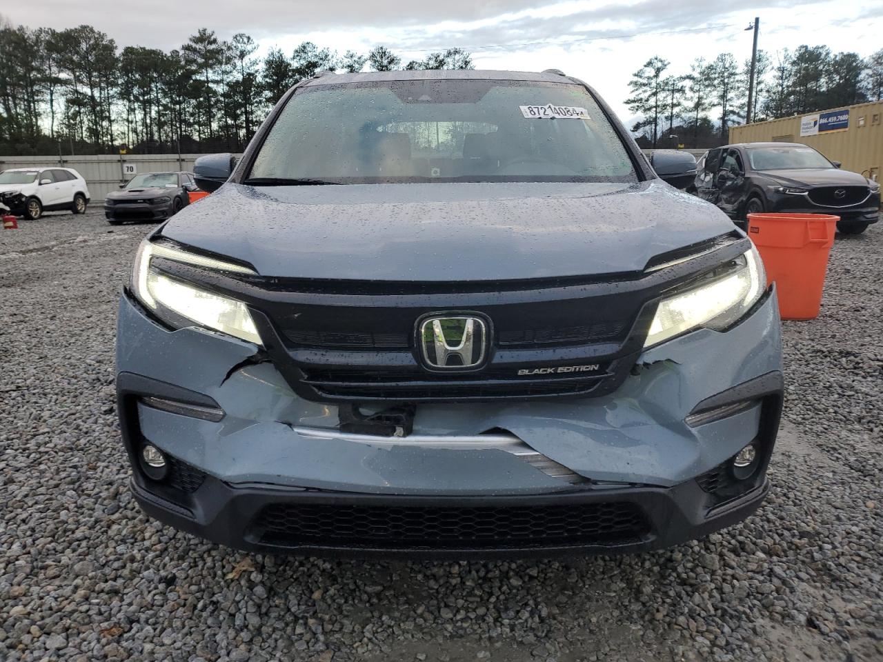 2022 HONDA PILOT BLACK VIN:5FNYF6H77NB029428