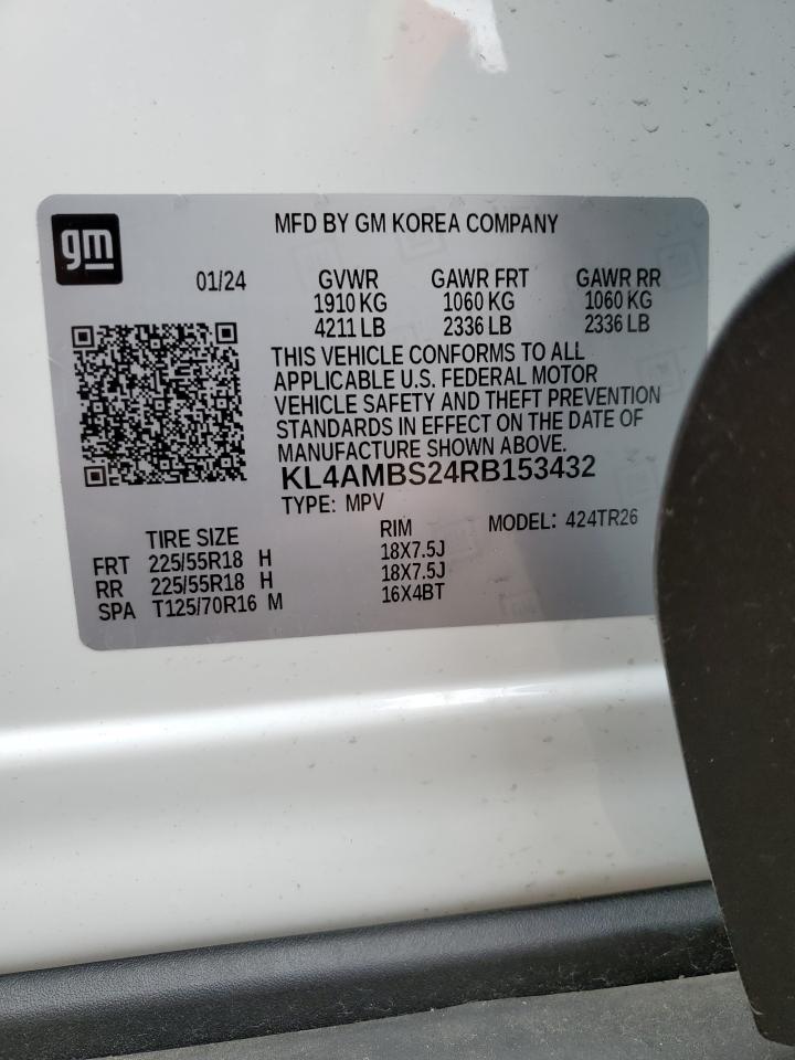 2024 BUICK ENCORE GX PREFERRED VIN:KL4AMBS24RB153432