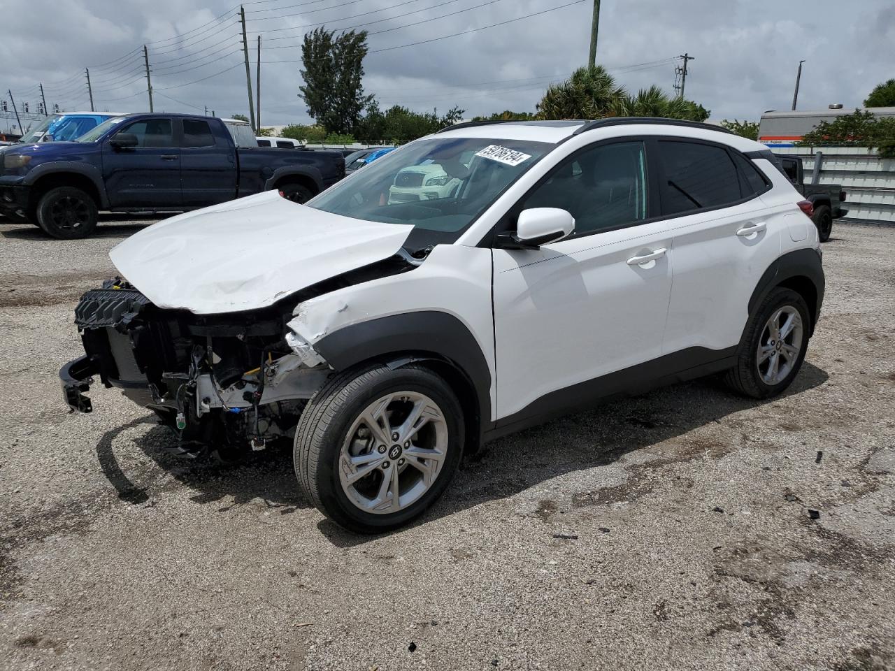 2022 HYUNDAI KONA SEL VIN:KM8K32AB6NU886851