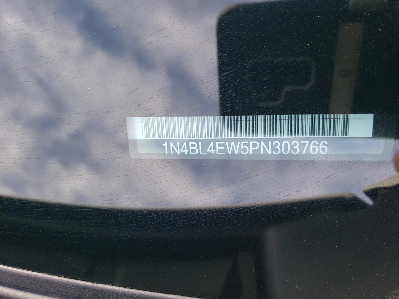 2023 NISSAN ALTIMA SL VIN:1N4BL4EW5PN303766