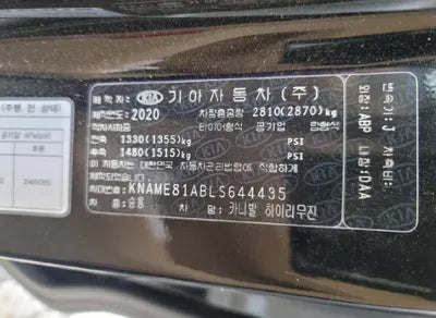 2020 Kia Carnival KNAME81ABLS644435 VIN:KNAME81ABLS644435