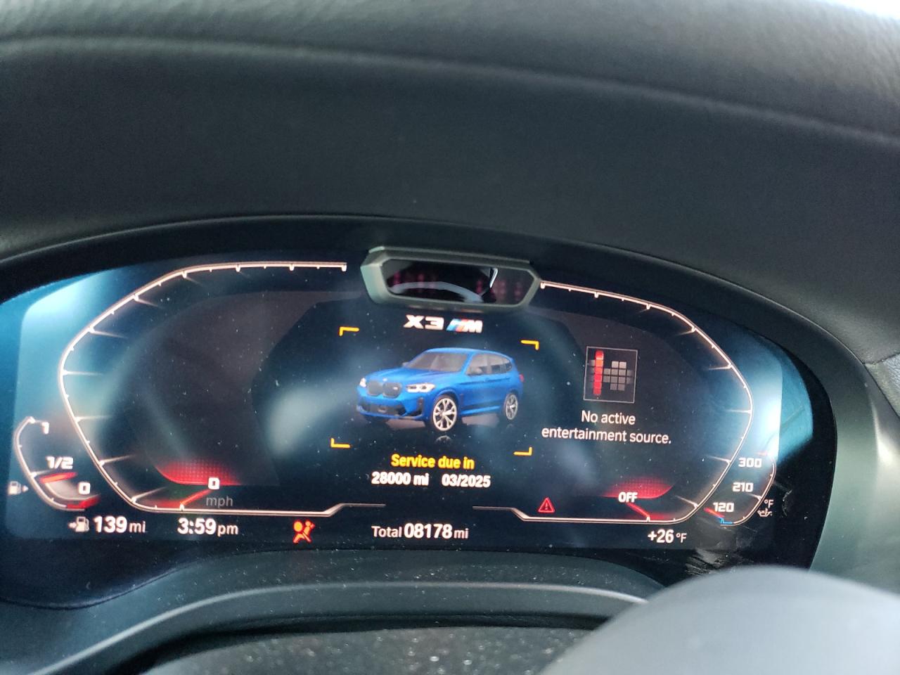 2024 BMW X3 M VIN:5YM13EC0XR9W08046