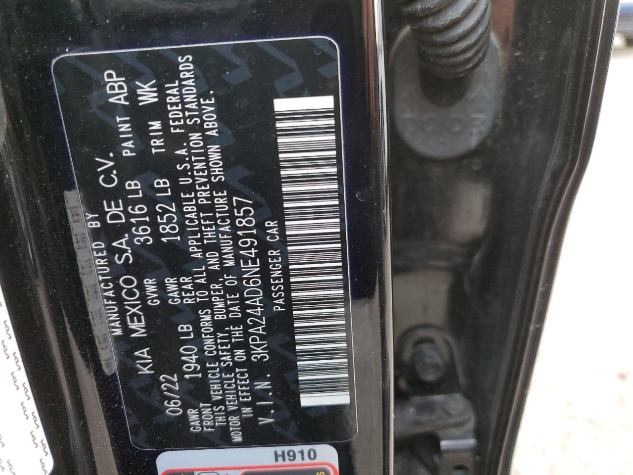2022 KIA RIO LX VIN:1G1ZD5ST9LF062930