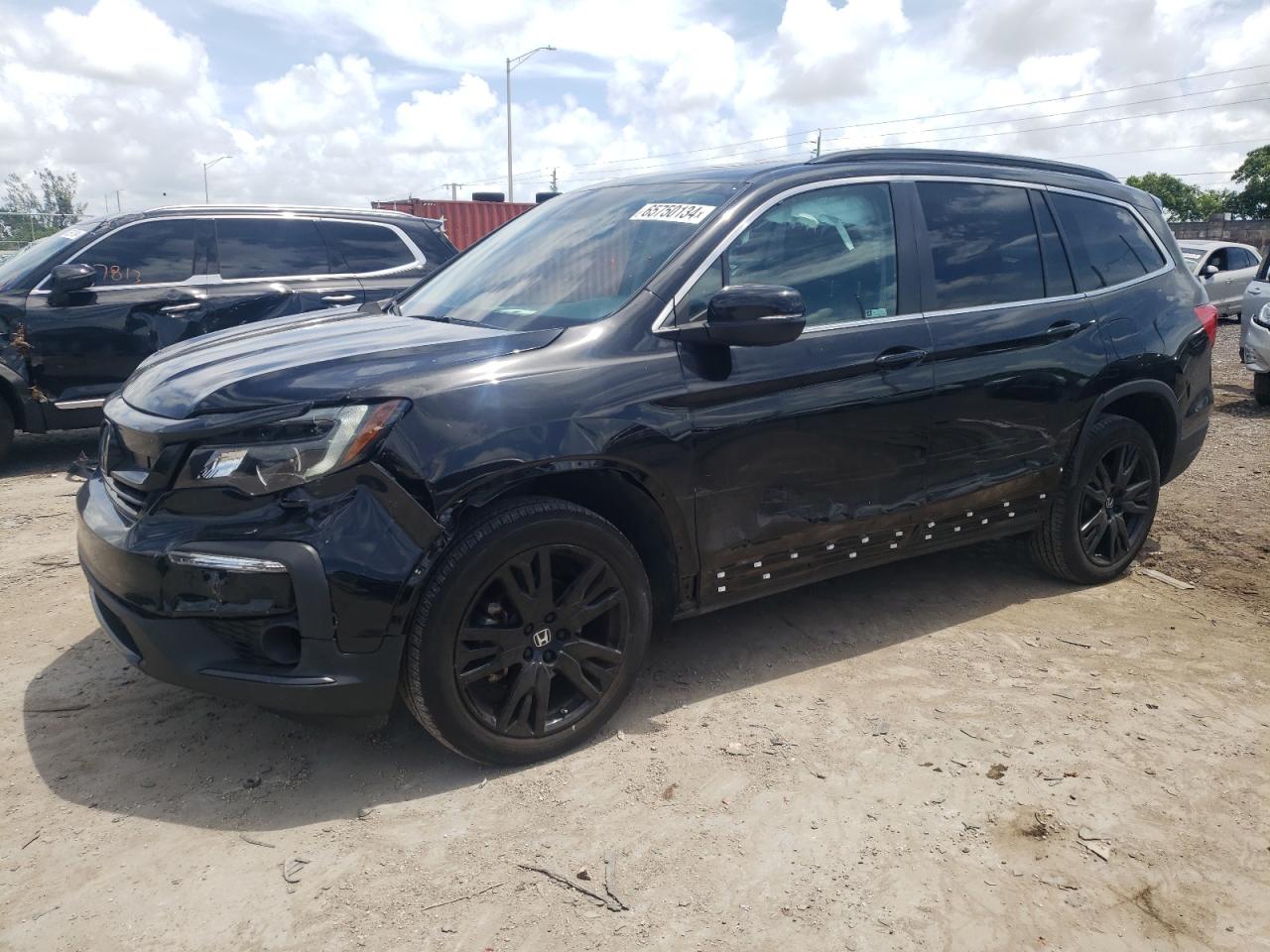 2022 HONDA PILOT SE VIN:5FNYF6H26NB102325