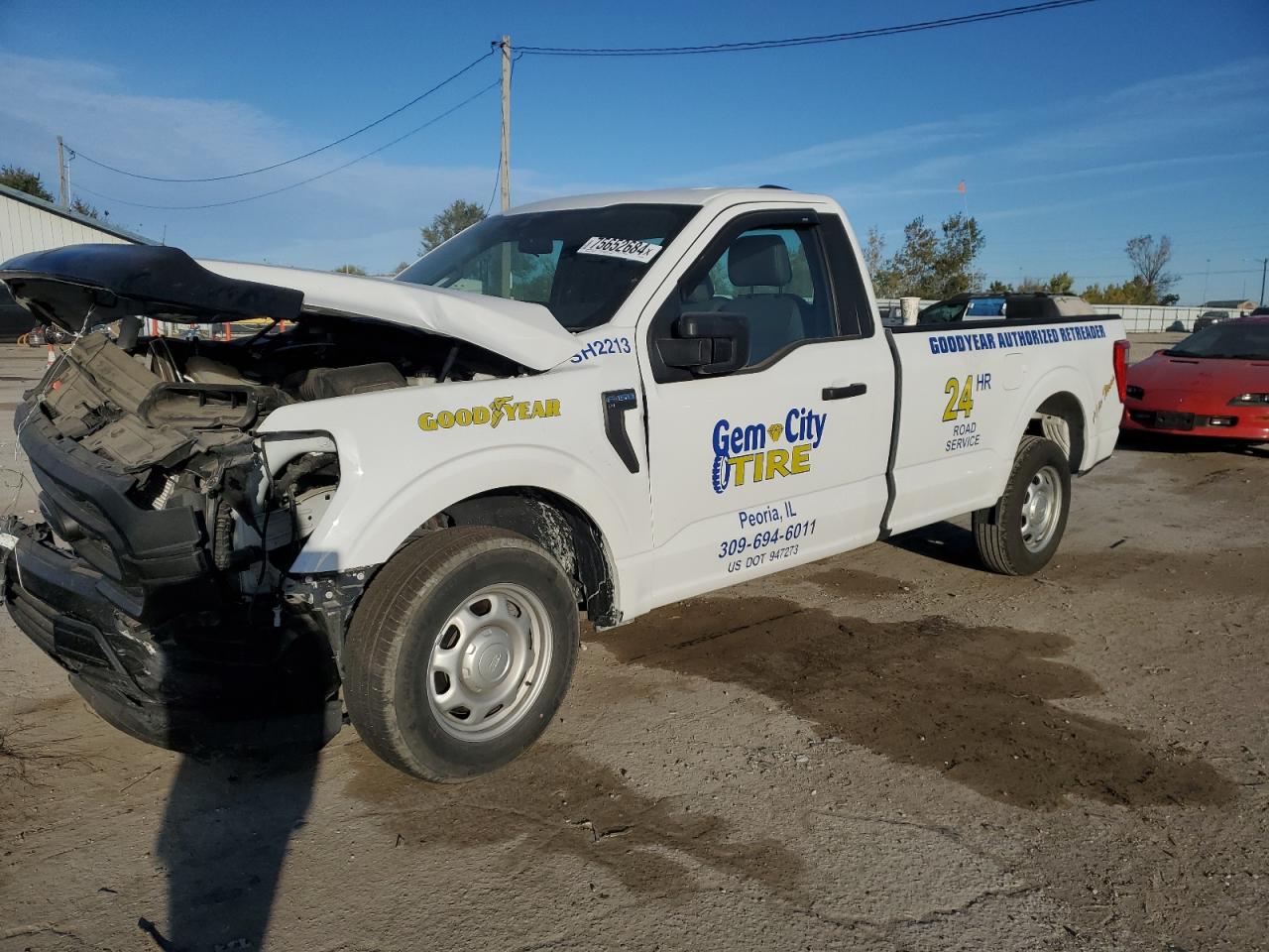 2022 FORD F150  VIN:1FTMF1C58NKD57399