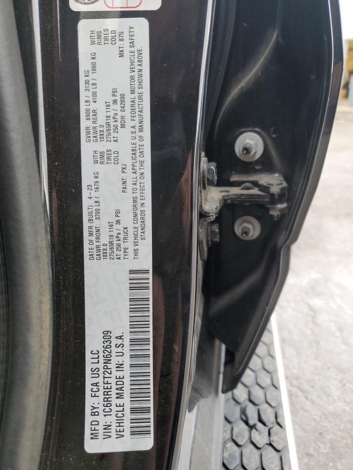 2023 RAM 1500 BIG HORN/LONE STAR VIN:1C6RREFT2PN626309