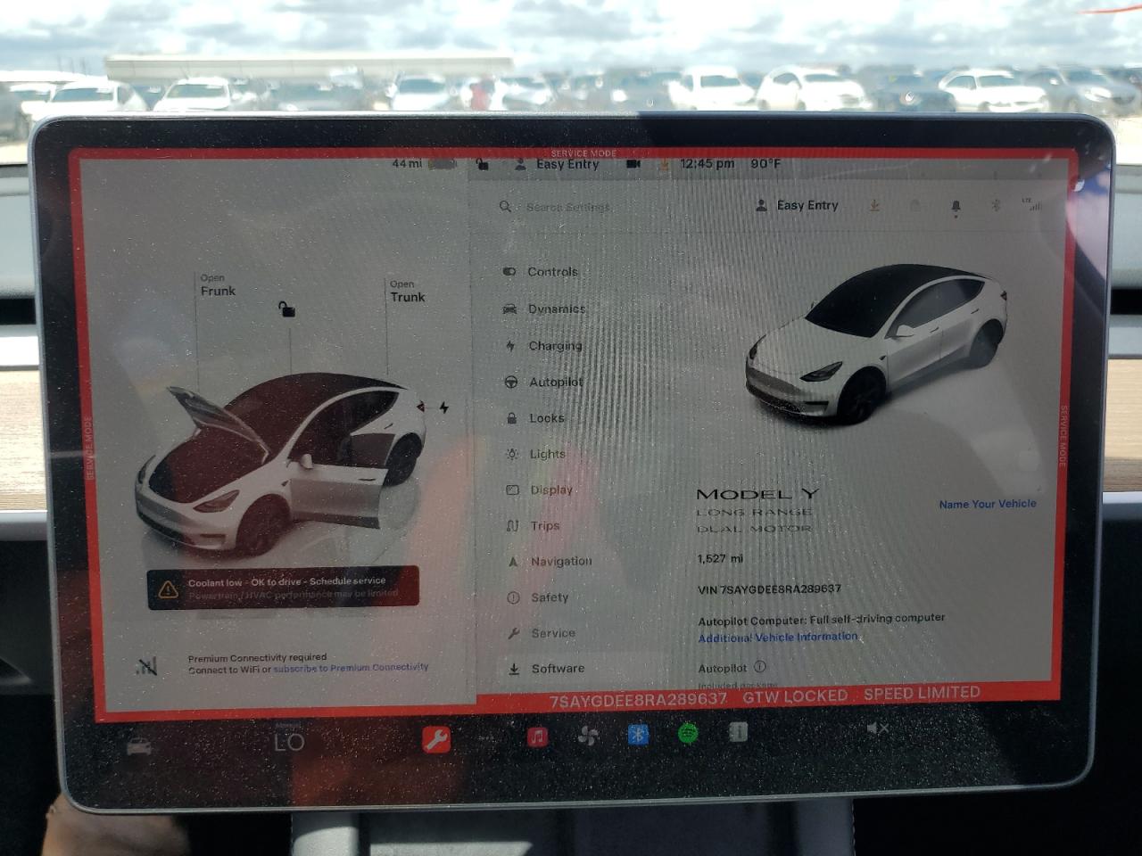 2024 TESLA MODEL Y  VIN:7SAYGDEE8RA289637