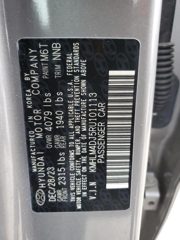 2024 HYUNDAI ELANTRA BLUE VIN:KMHLM4DJ5RU101113