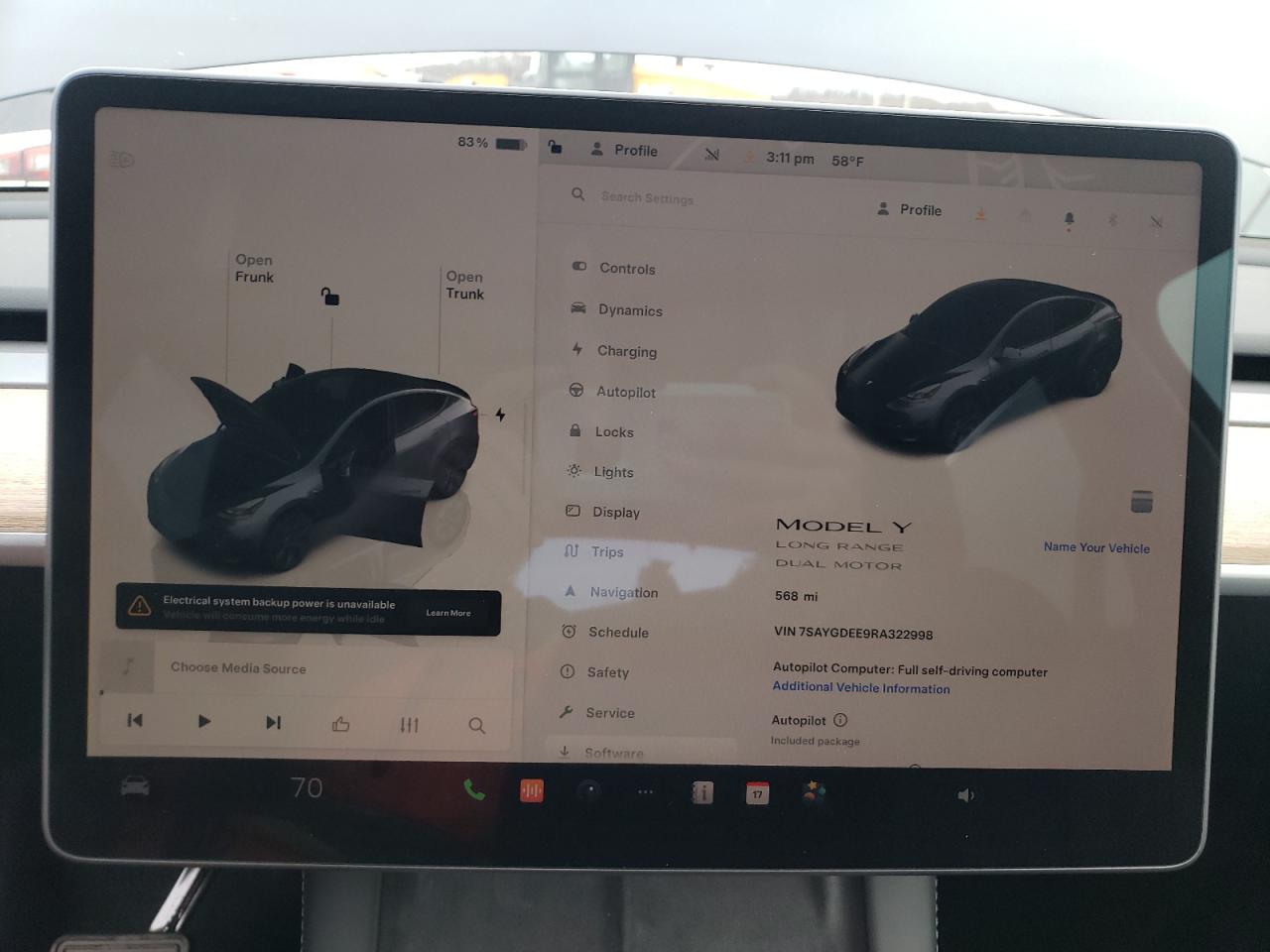 2024 TESLA MODEL Y  VIN:7SAYGDEE9RA322998