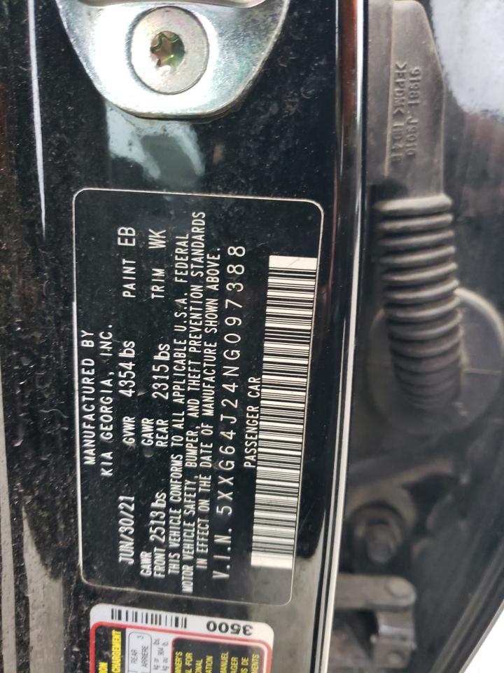 2022 KIA K5 GT LINE VIN:5XXG64J24NG097388