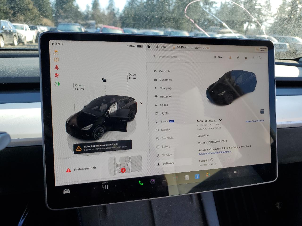 2023 TESLA MODEL Y  VIN:7SAYGDEE0PF625510
