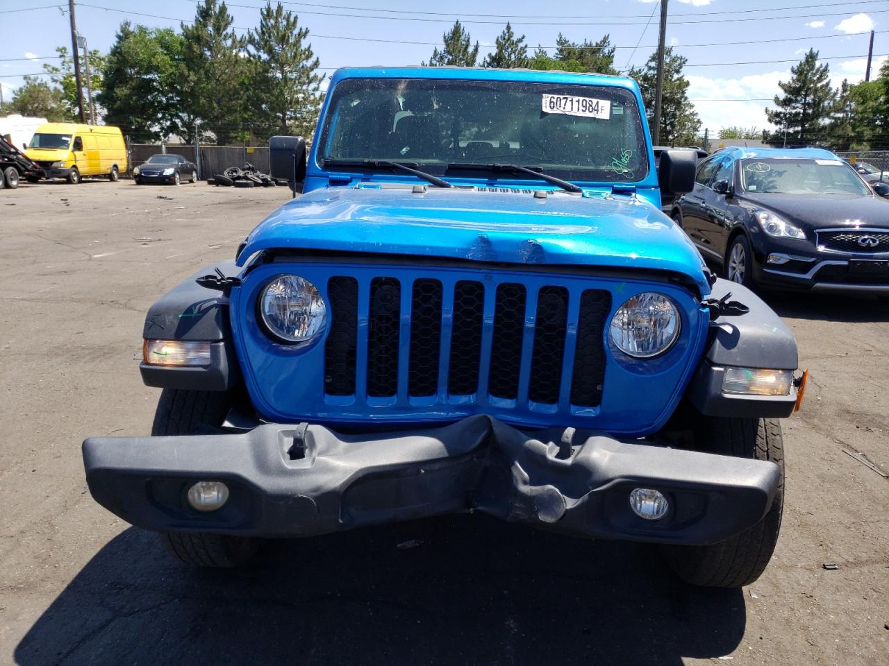 2022 JEEP GLADIATOR SPORT VIN:1C6JJTAG2NL120071