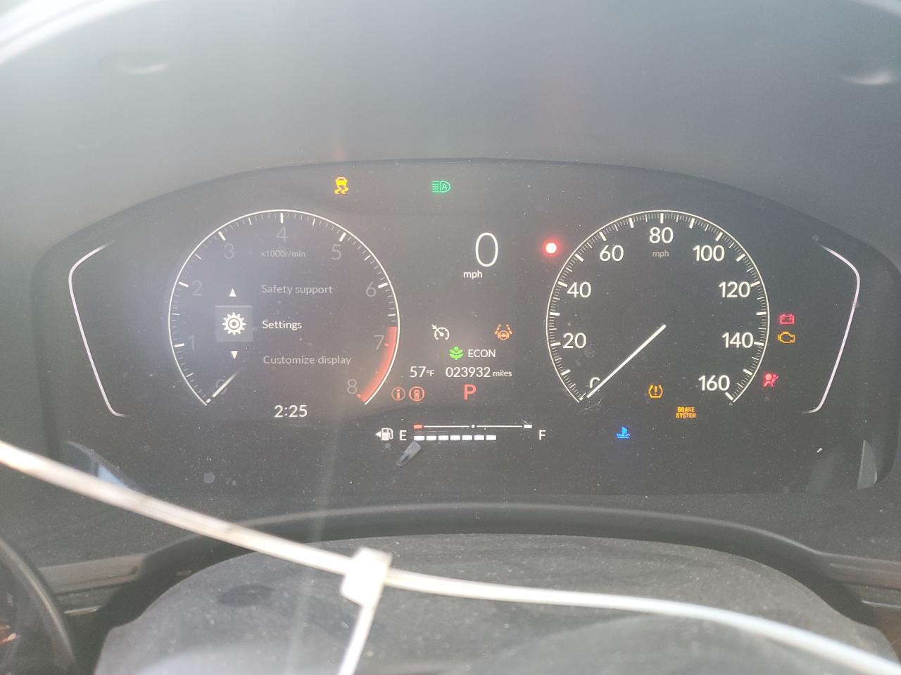 2023 HONDA CIVIC SPORT VIN:2HGFE2F57PH504059