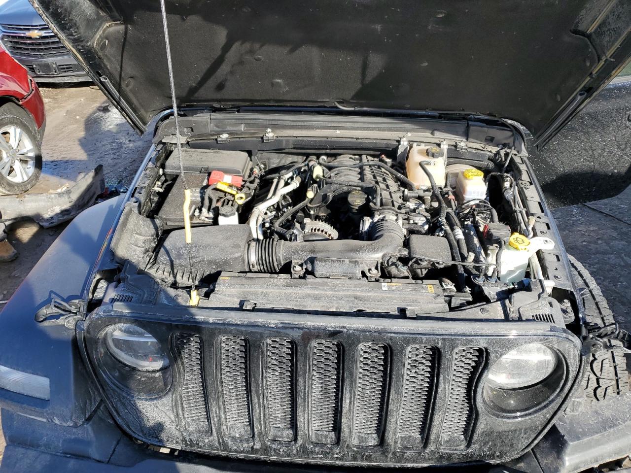2022 JEEP WRANGLER UNLIMITED SPORT VIN:1C4HJXDG4NW201971