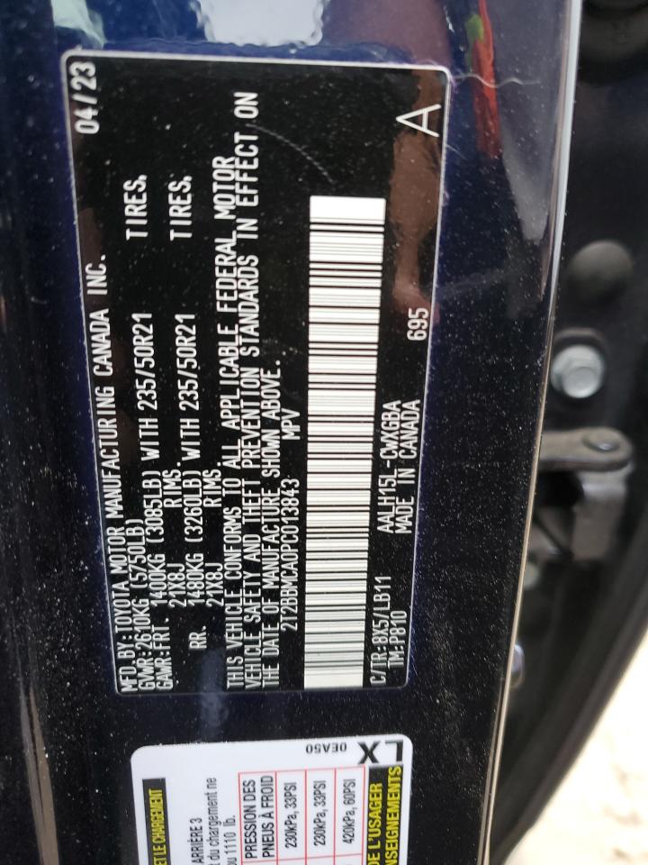 2023 LEXUS RX 350H BASE VIN:2T2BBMCA0PC013843