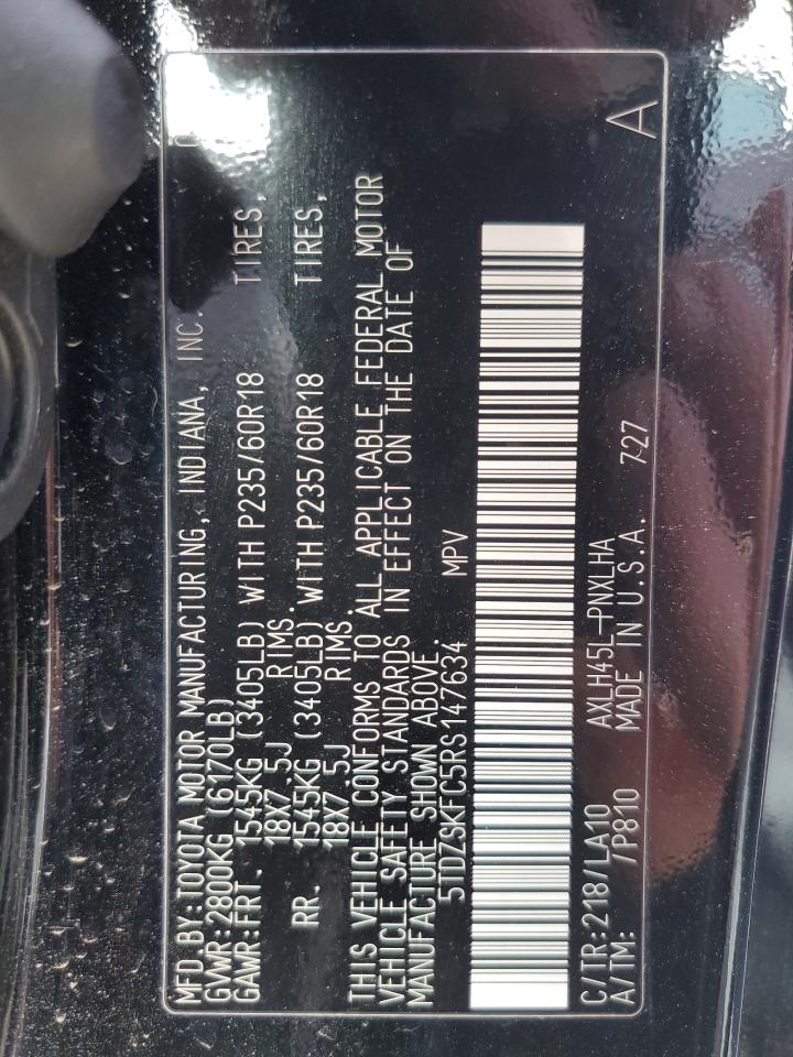 2024 TOYOTA SIENNA LIMITED VIN:1FTEW1EP8KFC22155