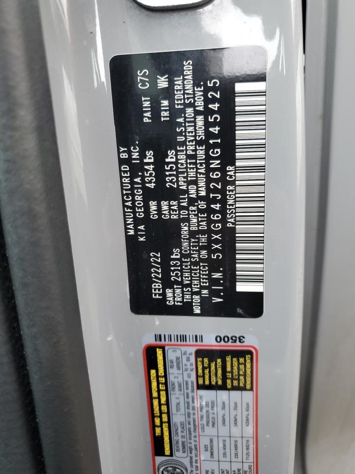 2022 KIA K5 GT LINE VIN:5XXG64J26NG145425