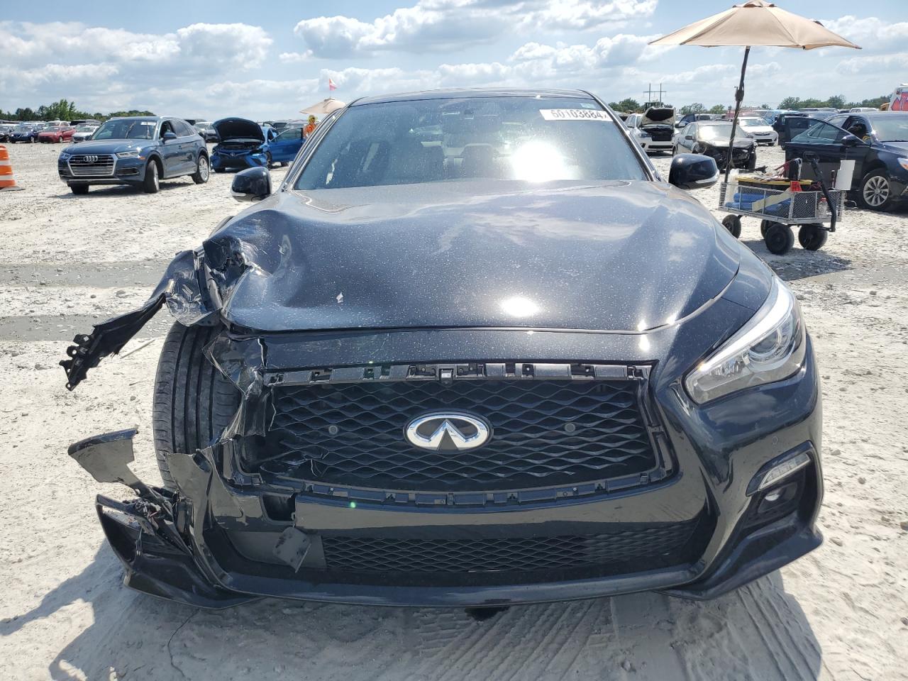 2023 INFINITI Q50 RED SPORT 400 VIN:JN1FV7DP9PM570404