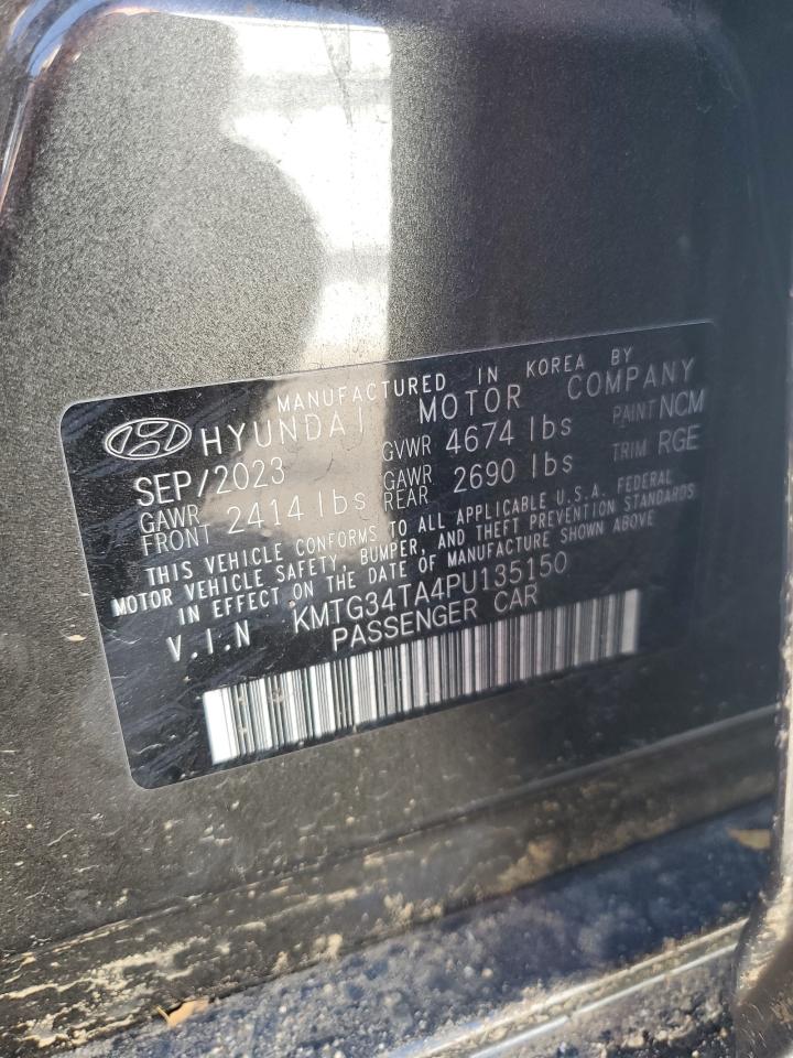 2023 GENESIS G70 BASE VIN:KMTG34TA4PU135150