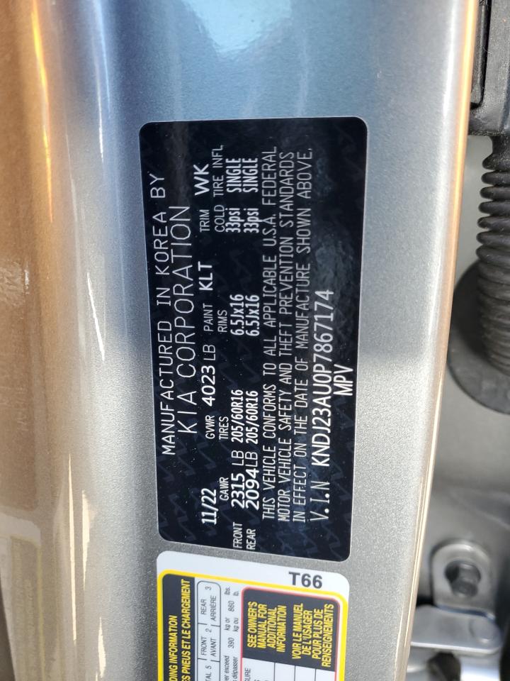 2023 KIA SOUL LX VIN:KNDJ23AU0P7867174