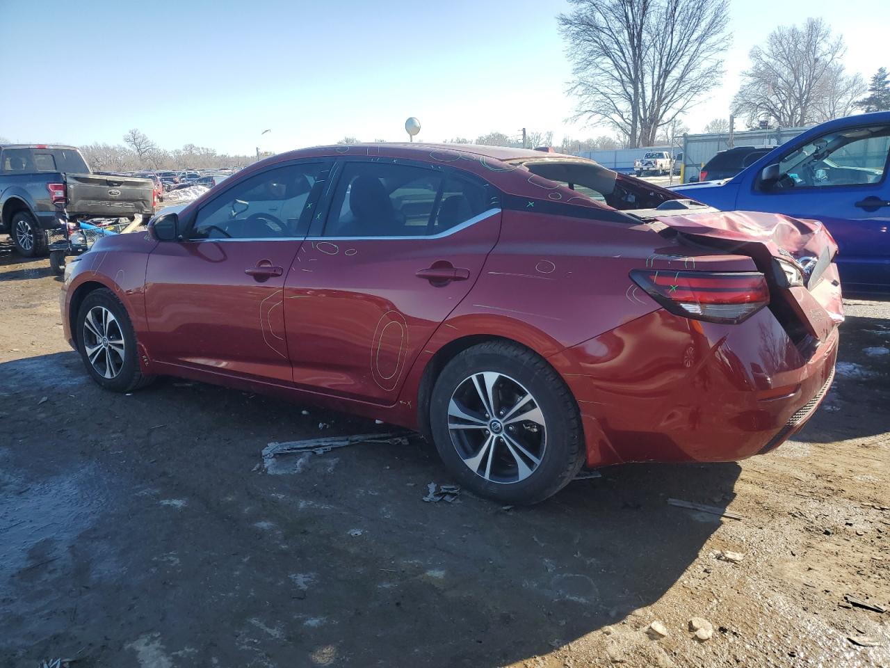 2022 NISSAN SENTRA SV VIN:3N1AB8CV6NY301103