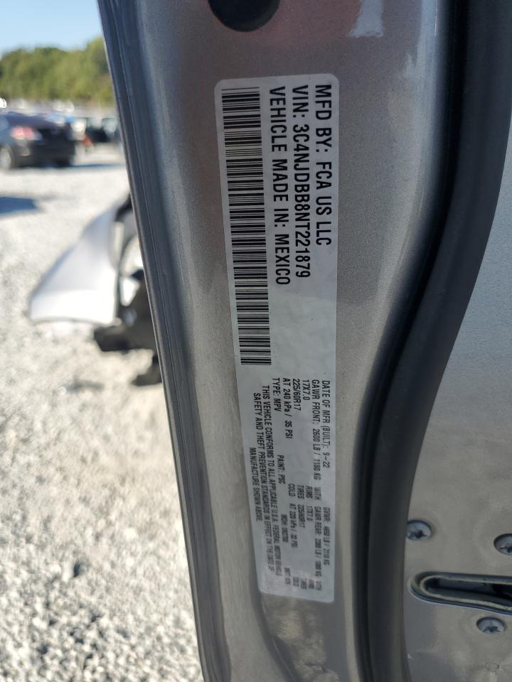 2022 JEEP COMPASS LATITUDE VIN:3C4NJDBB8NT221879