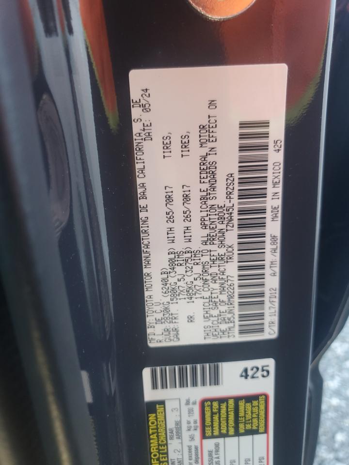 2024 TOYOTA TACOMA DOUBLE CAB VIN:3TMLB5JN1RM022677