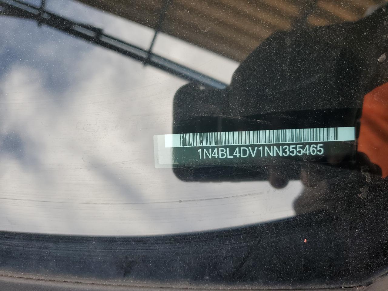 2022 NISSAN ALTIMA SV VIN:1N4BL4DV1NN355465