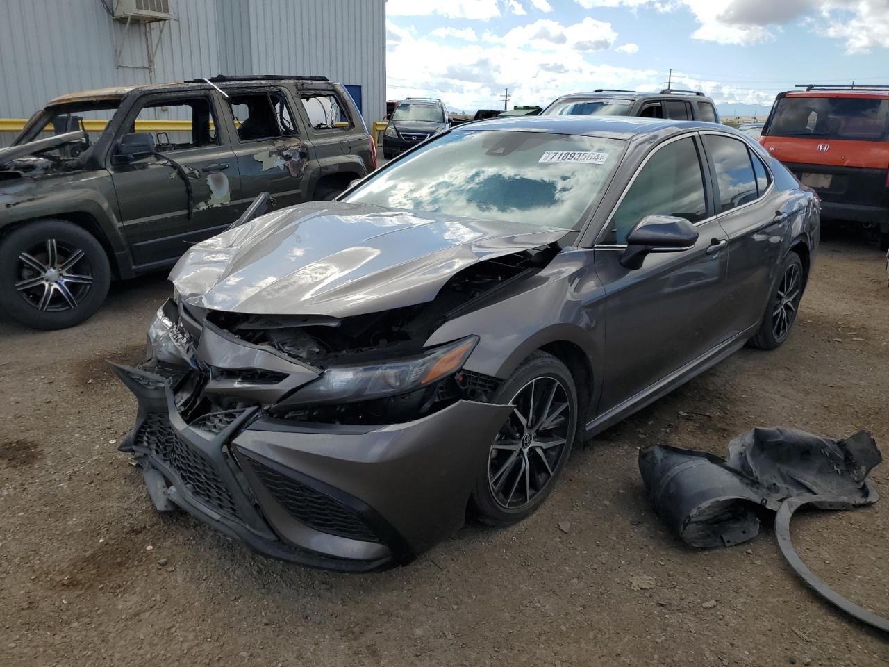 2022 TOYOTA CAMRY SE VIN:4T1G11AK0NU039149