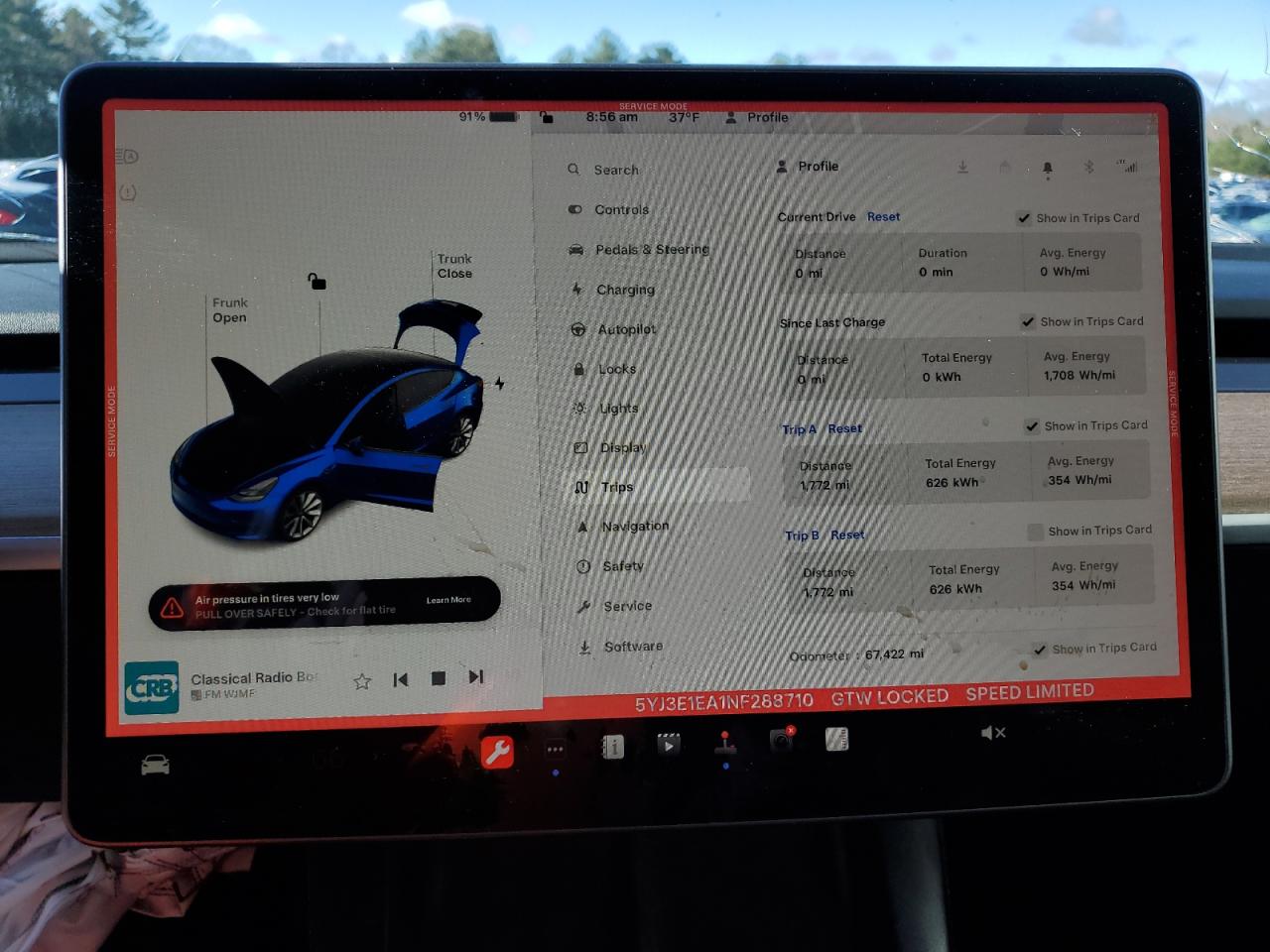 2022 TESLA MODEL 3  VIN:5YJ3E1EA1NF288710