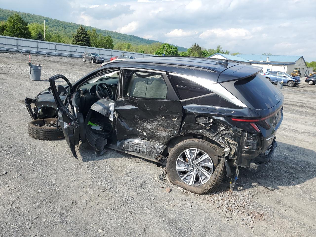 2022 HYUNDAI TUCSON BLUE VIN:KM8JBCA13NU031035