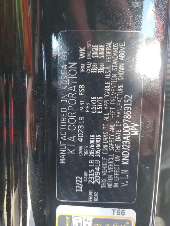 2023 KIA SOUL LX VIN:KNDJ23AU0P7869152