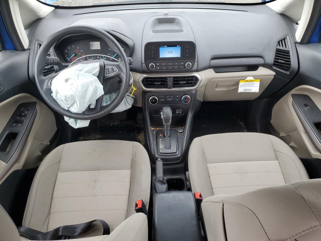 2022 FORD ECOSPORT S VIN:MAJ6S3FL6NC459987