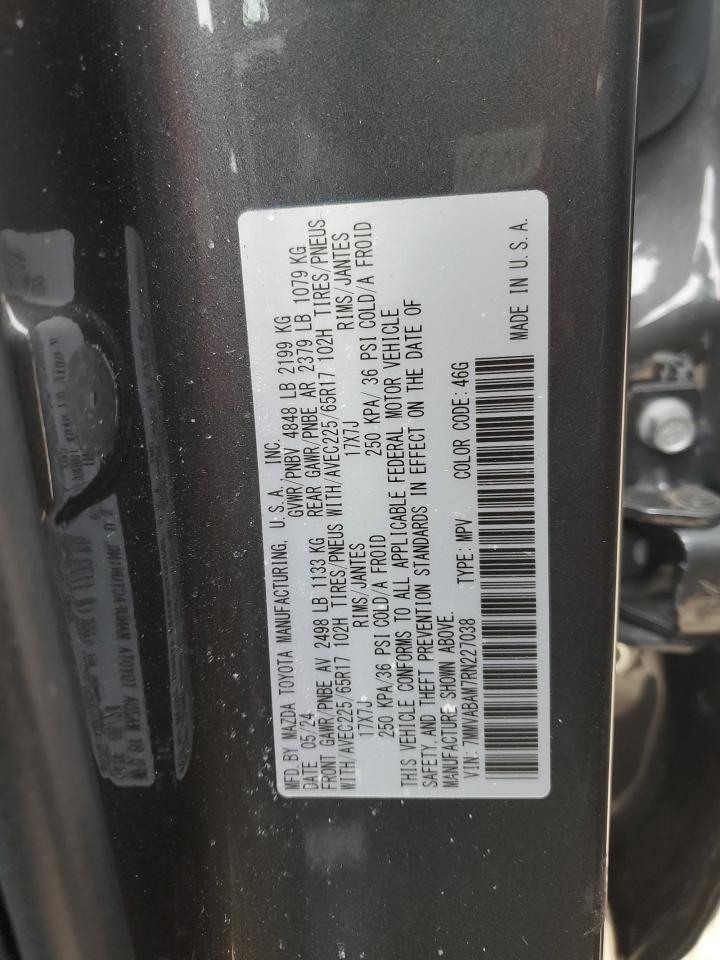 2024 MAZDA CX-50 SELECT VIN:7MMVABAM7RN227038