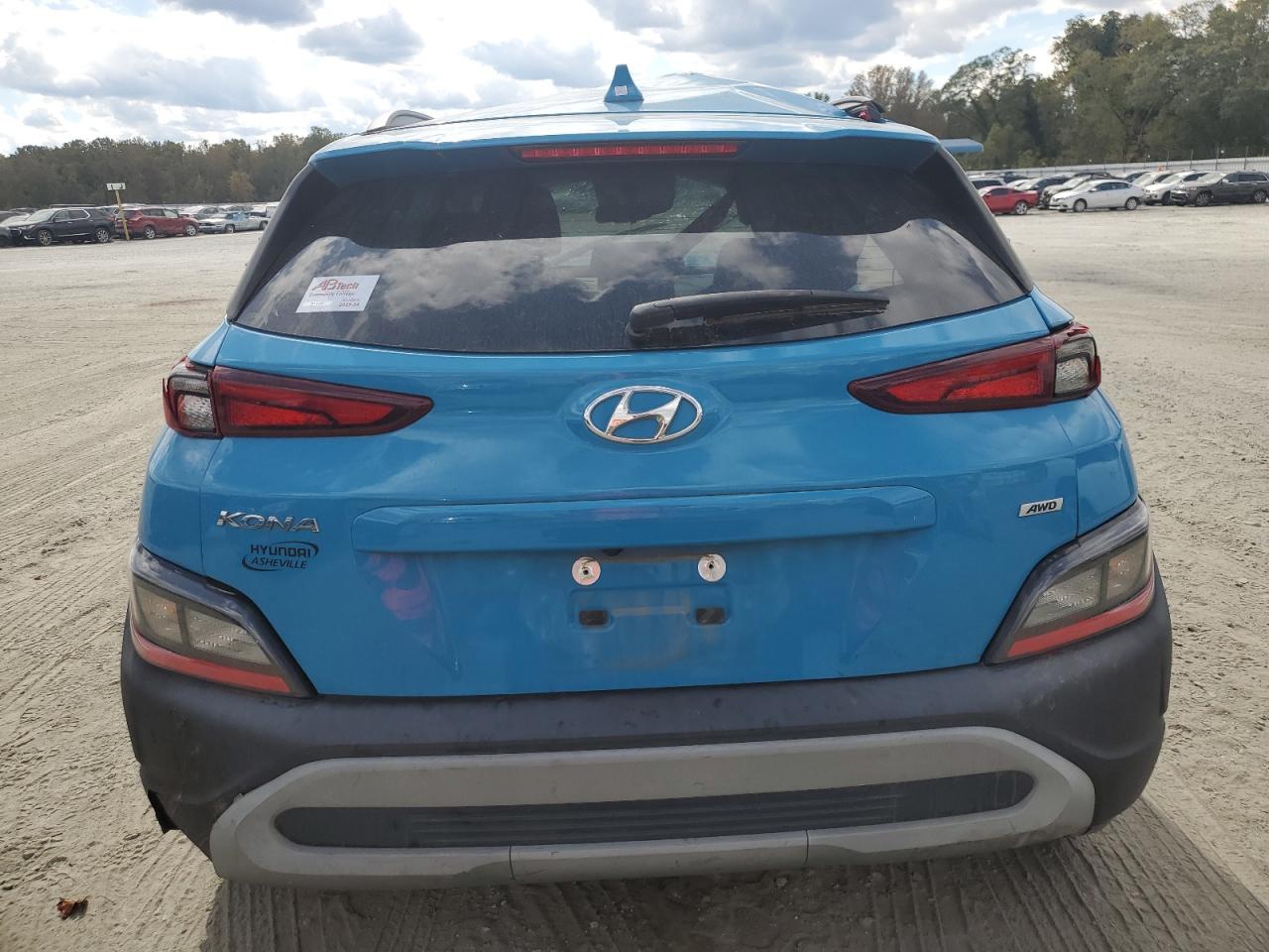 2022 HYUNDAI KONA SEL VIN:KM8K3CAB7NU781144
