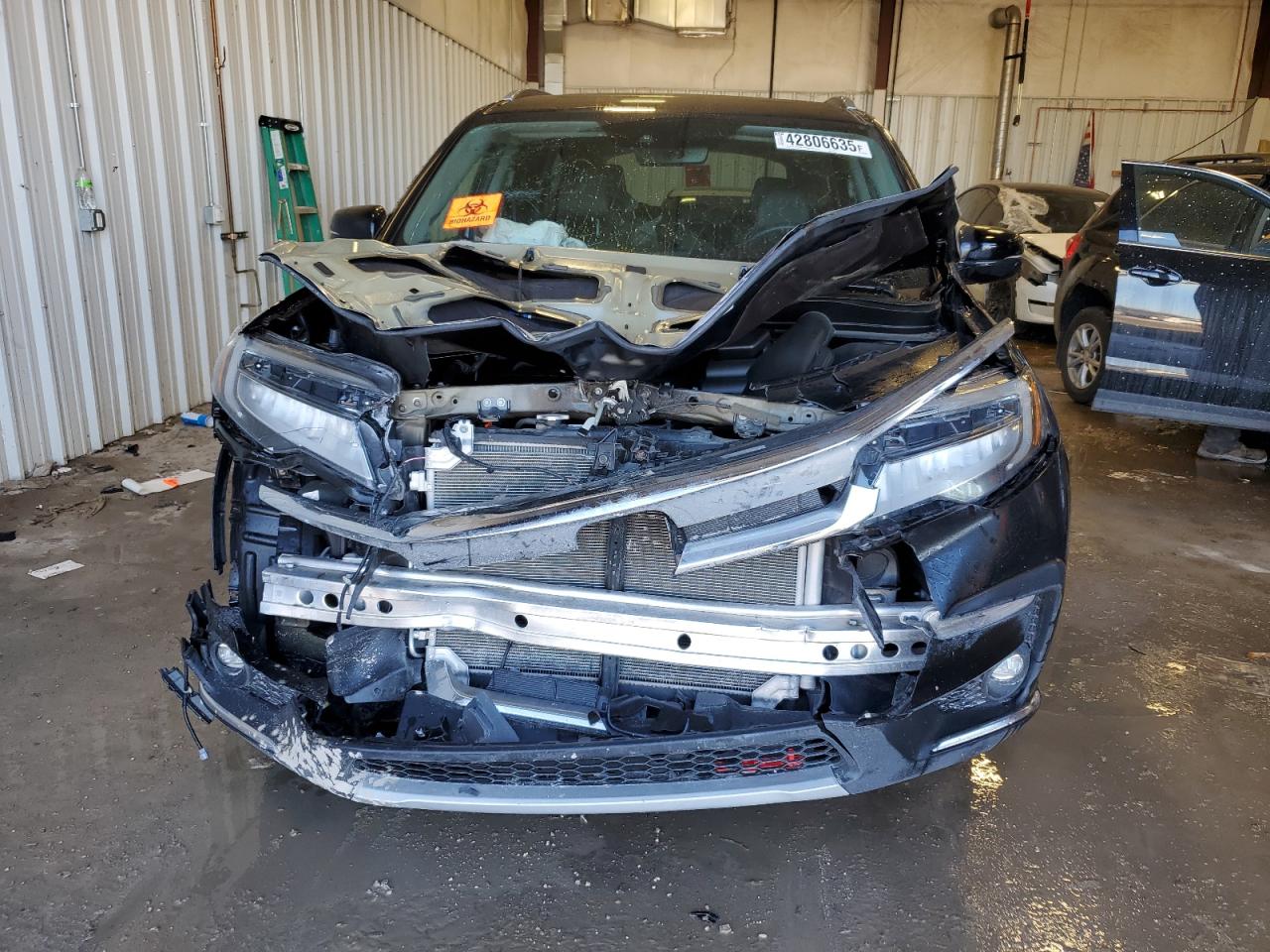 2022 HONDA PILOT TOURING VIN:5FNYF6H63NB022810