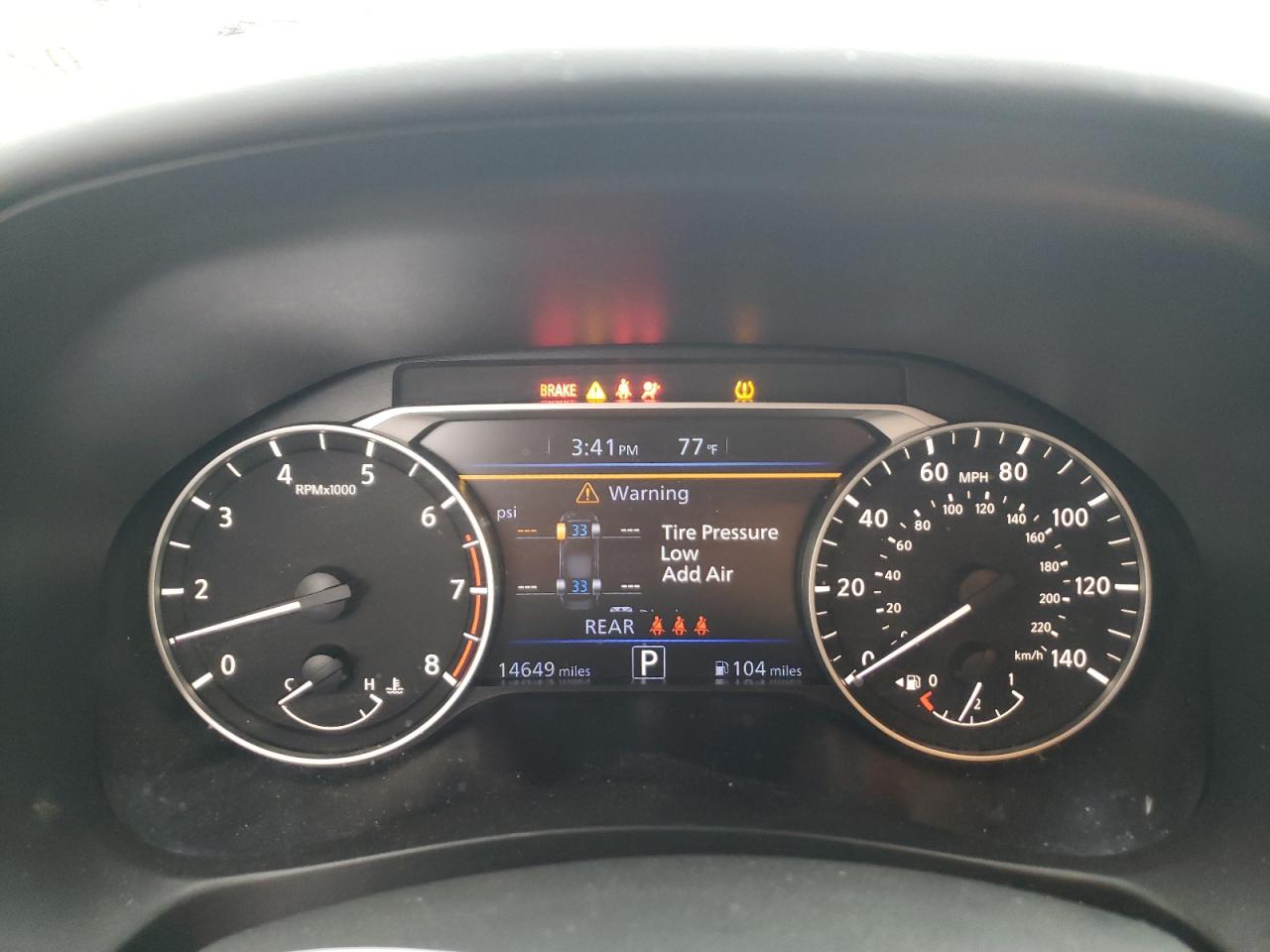 2023 NISSAN ALTIMA SR VIN:1N4BL4CV4PN348076