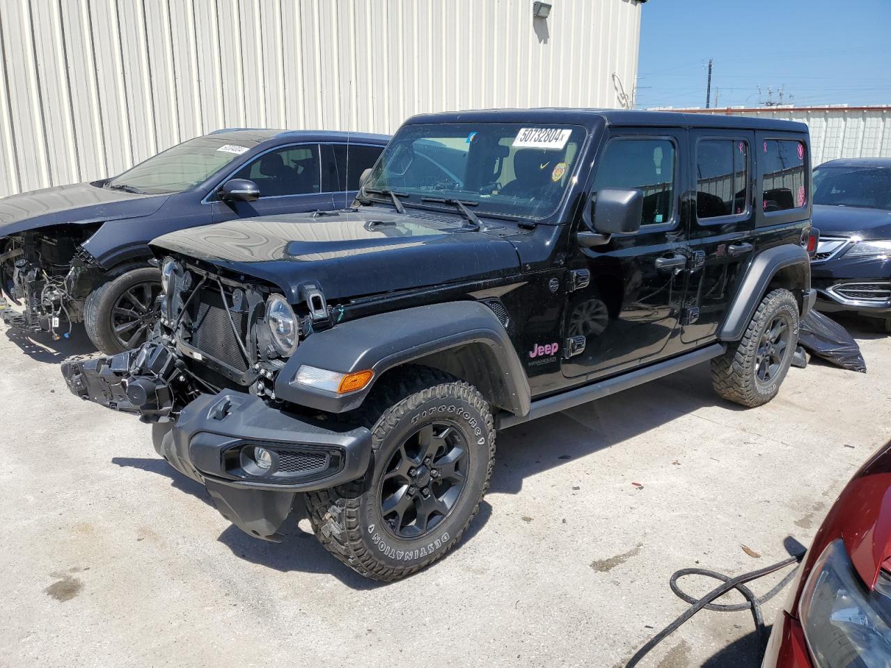 2022 JEEP WRANGLER UNLIMITED SPORT VIN:1C4HJXDG4NW140136