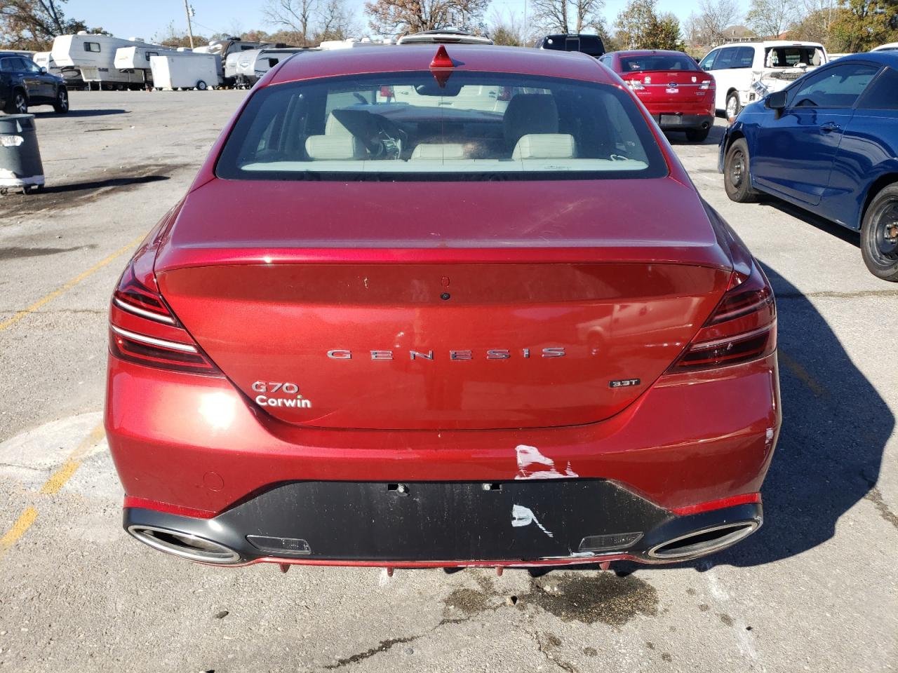 2022 GENESIS G70 BASE VIN:KMTG54TE1NU093868