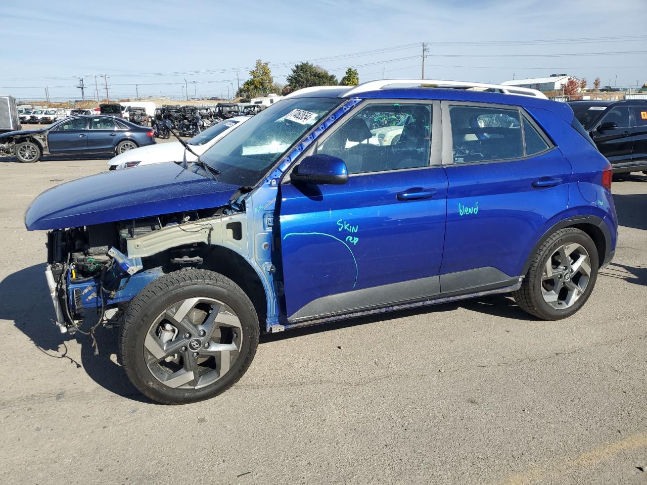 2022 HYUNDAI VENUE SEL VIN:KMHRC8A3XNU161926
