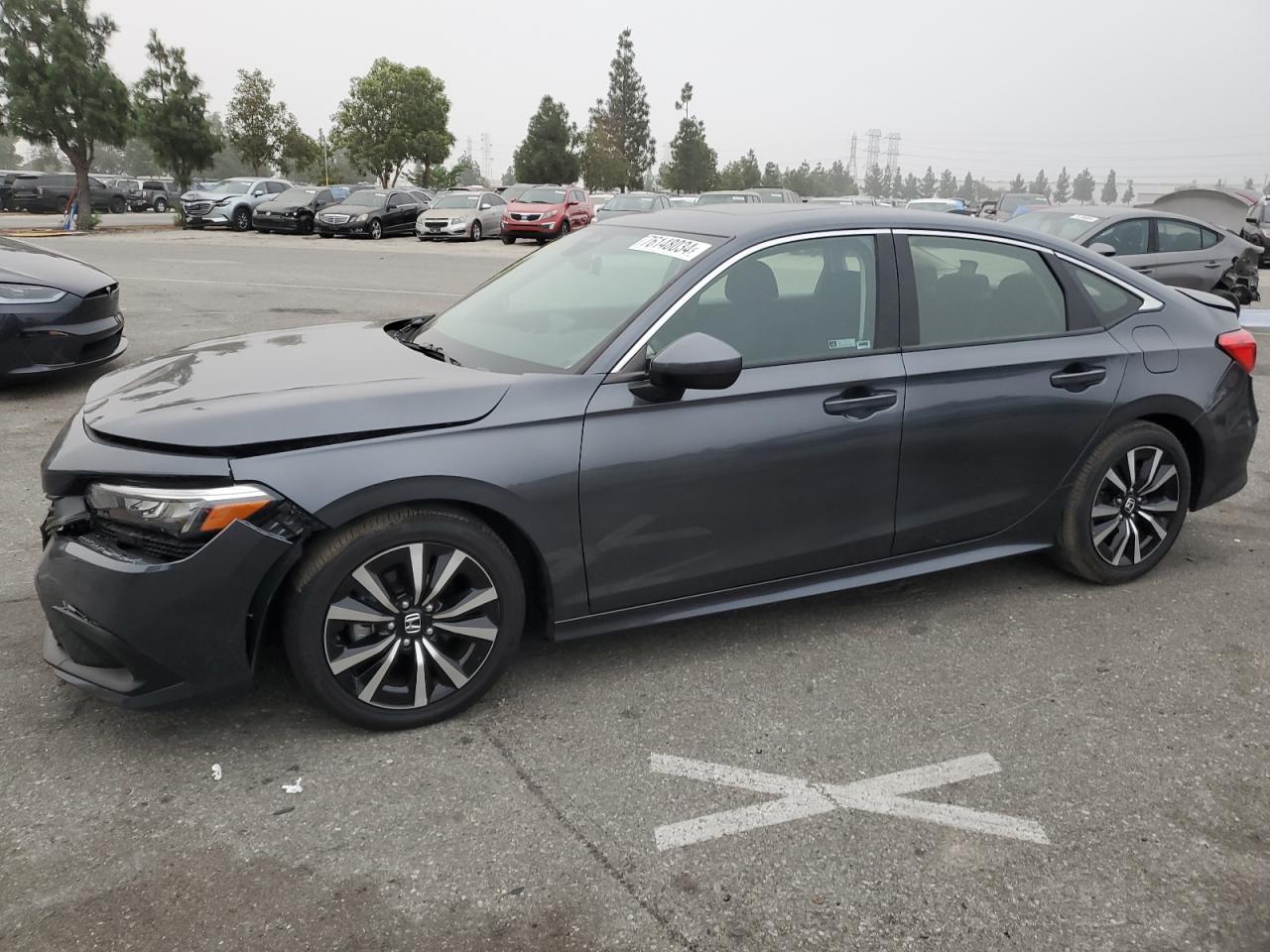 2022 HONDA CIVIC EX VIN:JHMFE1F79NX007404