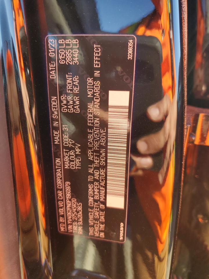 2023 VOLVO XC90 PLUS VIN:YV4062PN0P1960979