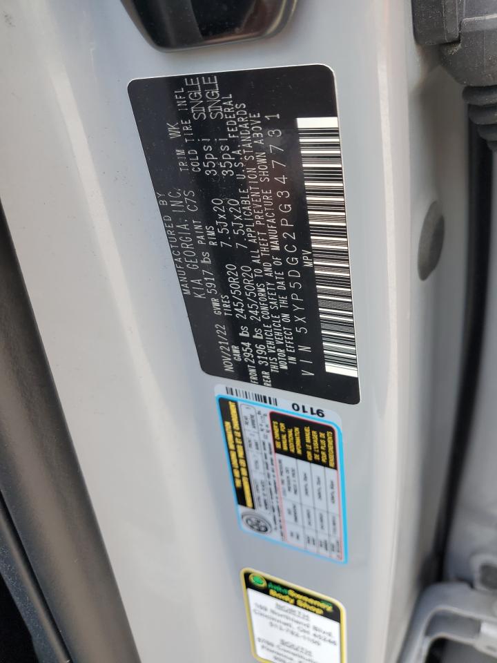 2023 KIA TELLURIDE SX VIN:5XYP5DGC2PG347731
