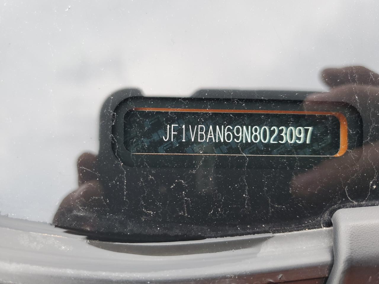 2022 SUBARU WRX LIMITED VIN:JF1VBAN69N8023097