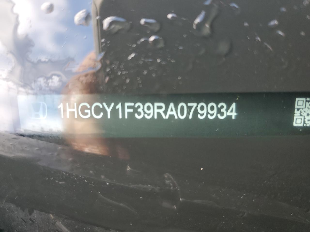 2024 HONDA ACCORD EX VIN:1HGCY1F39RA079934